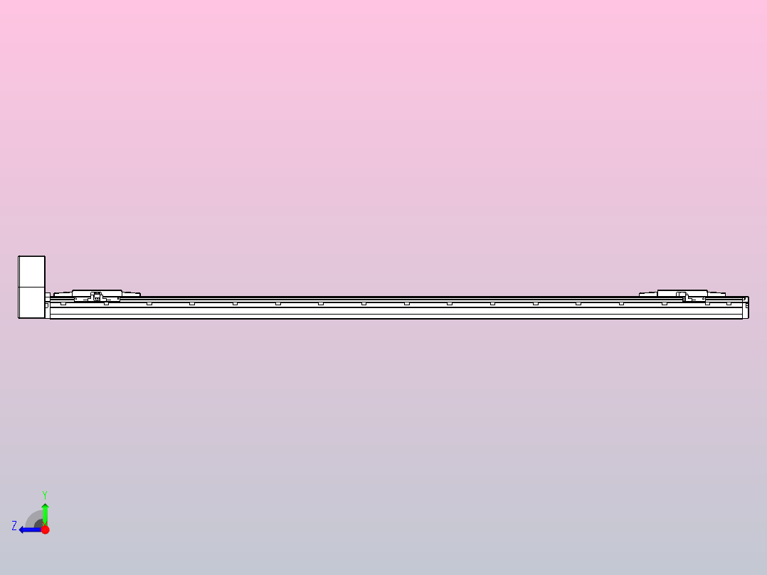 皮带直线轴双滑块型TPA-GCBS-120-P70-L575-RU-M20-N3右视图