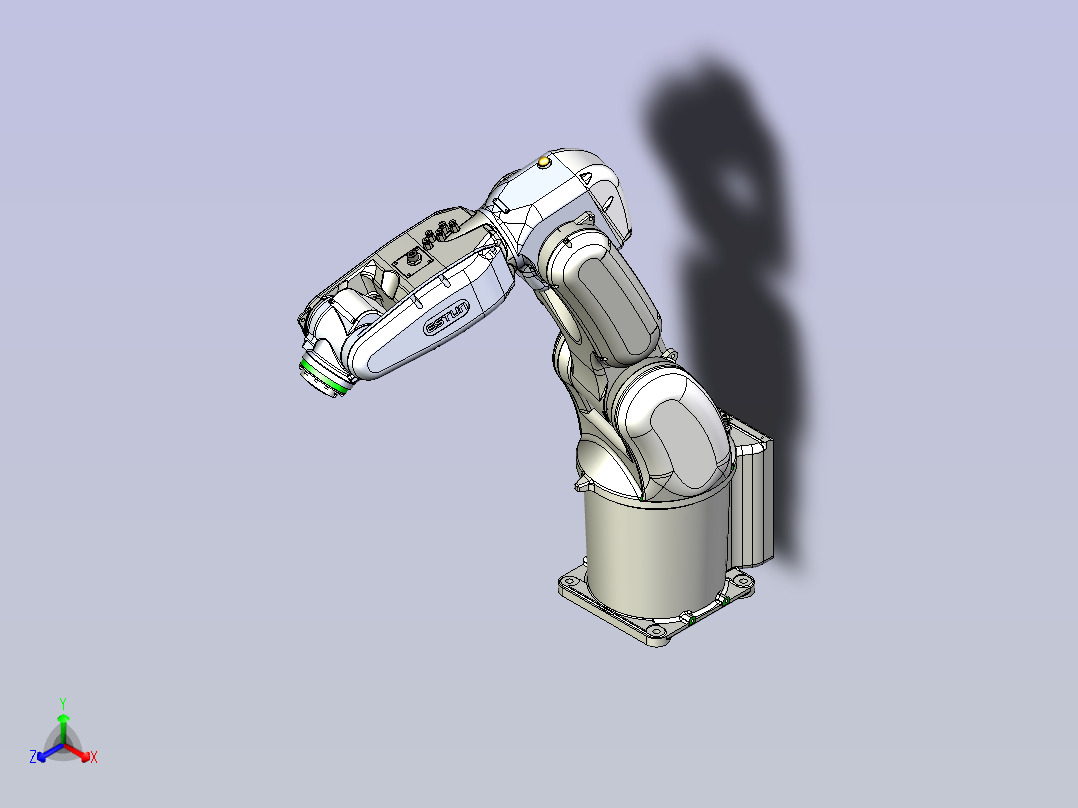 埃斯顿-ER6-730机器人3D模型主视图