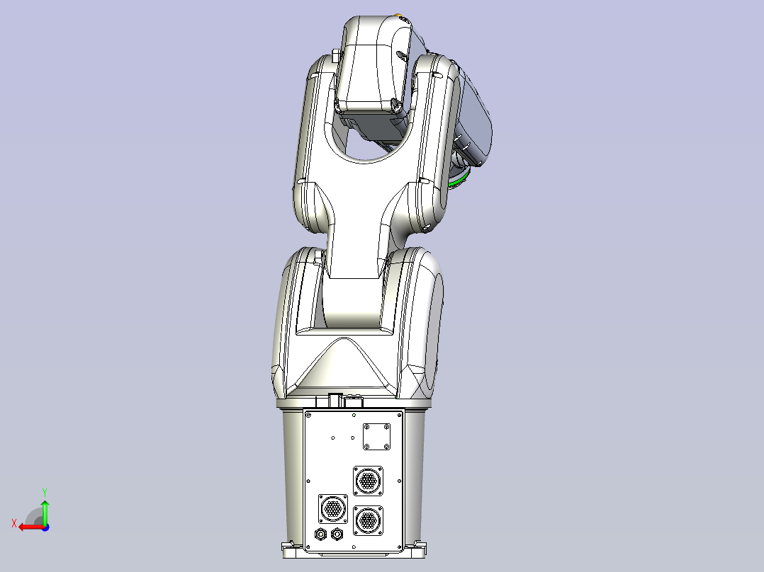 埃斯顿-ER6-730机器人3D模型后视图