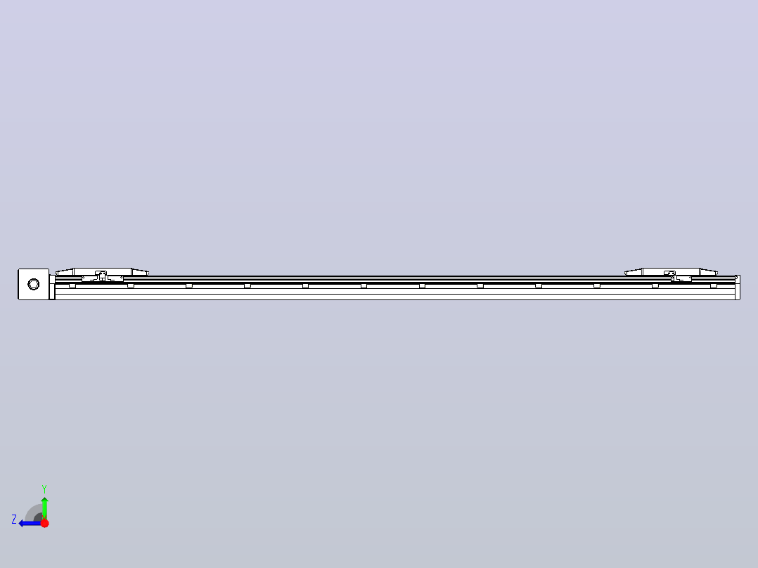 皮带直线轴双滑块型TPA-GCBS-150-P80-L600-DR-M75-N3右视图