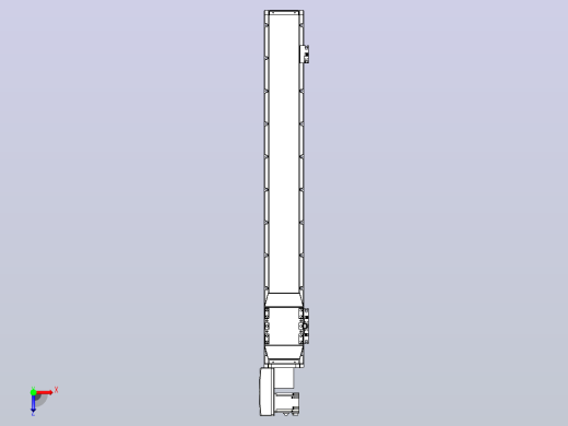 机器人皮带驱动直线轴TPA-GCB-120-P70-L800-QL-M20-N3俯视缩略图