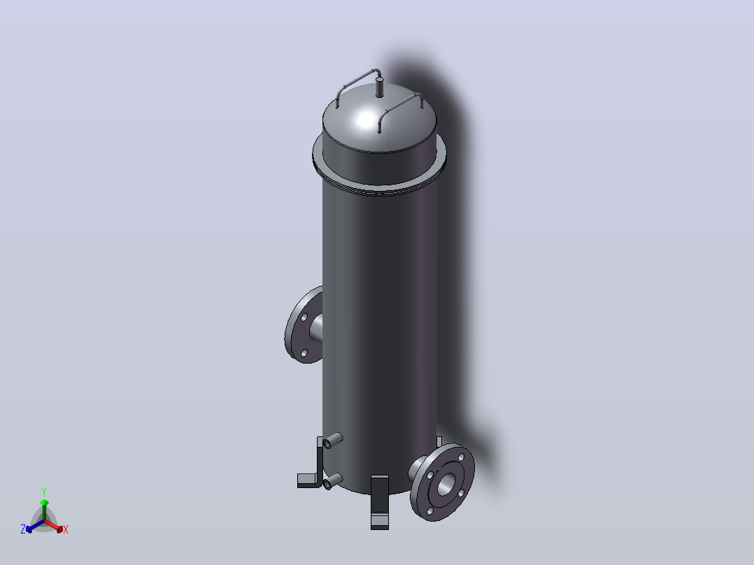 保安过滤器D230x750正等轴测图