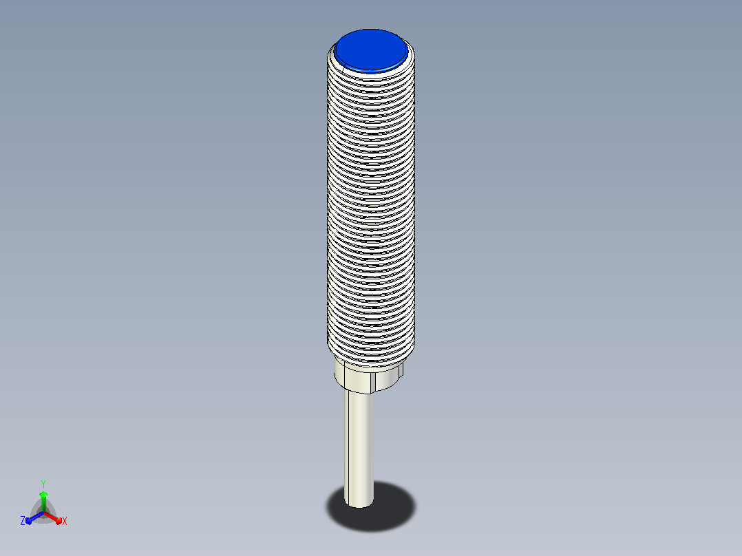 接近开关传感器ZJL51-F-2-M12-N-C正等轴测图