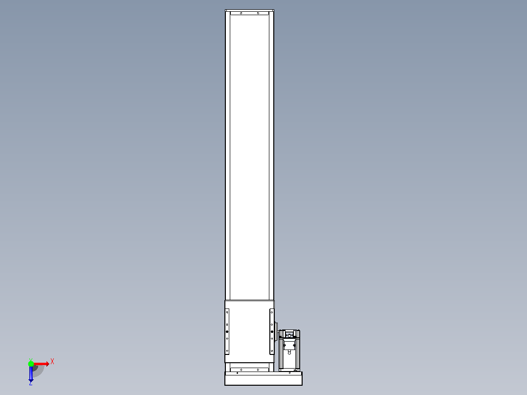 滚珠丝杠直线轴带导轨全封闭TPA-HCR-140D-2010C-L800-MR-C-P40-N3俯视图