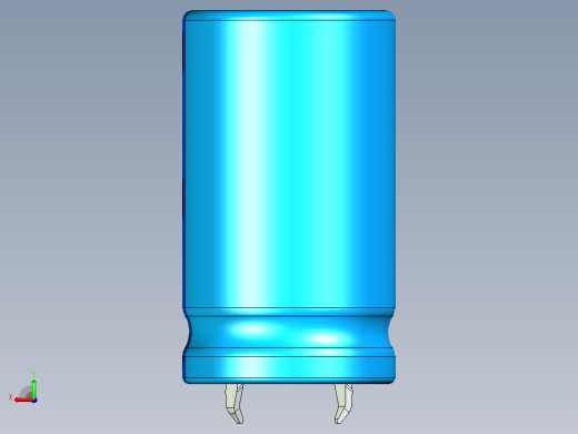 20x35蓝色BLUE1底片电解电容器后视缩略图