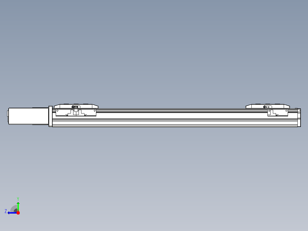 皮带直线轴双滑块型TPA-GCBS-50-P42-L175-QR-M10-N3右视图
