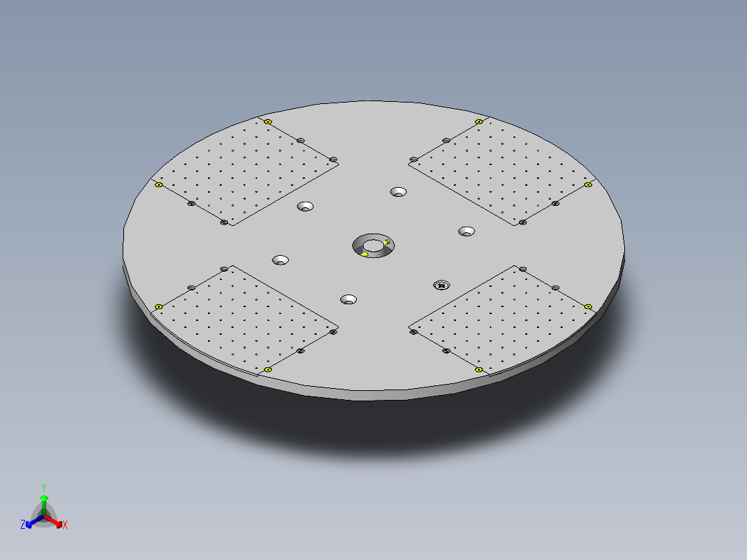 吸附旋转滑台正等轴测图