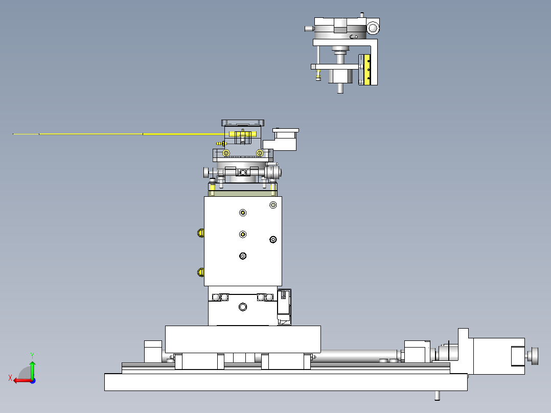 芯片压接机构后视图