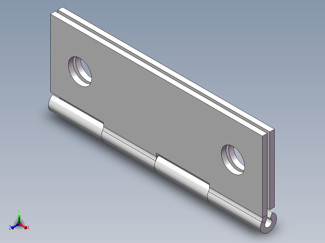 合页正等轴测图