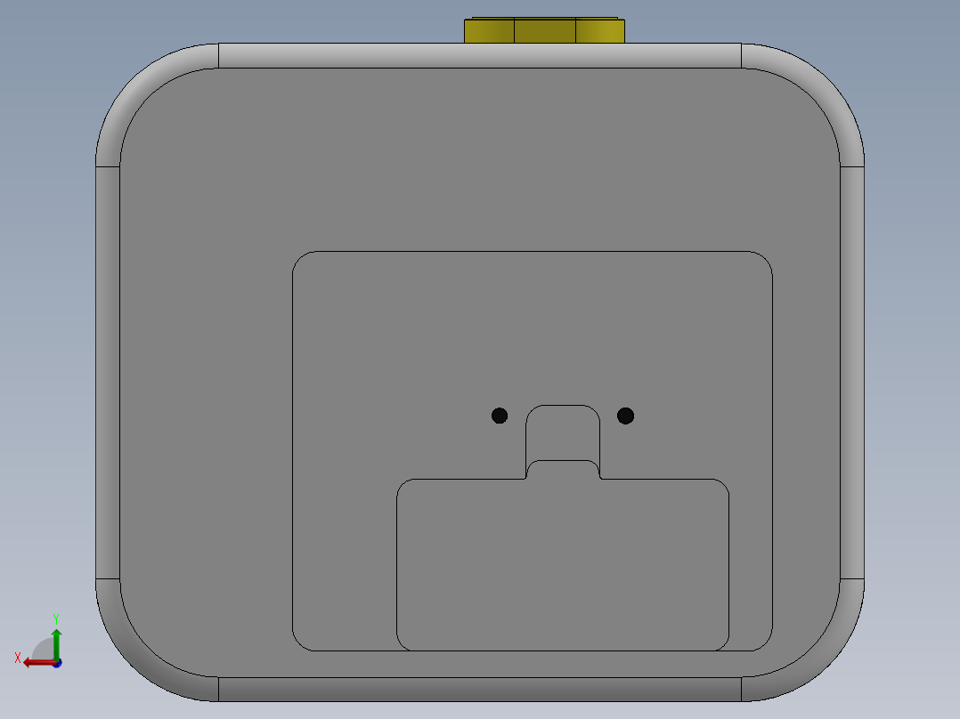 solidworks 创意闹钟后视图