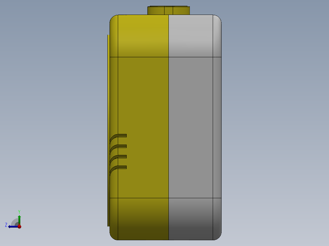 solidworks 创意闹钟右视图