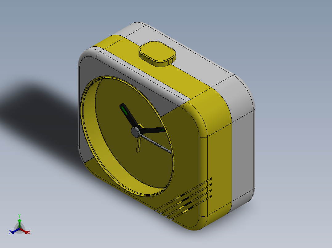 solidworks 创意闹钟正等轴测图