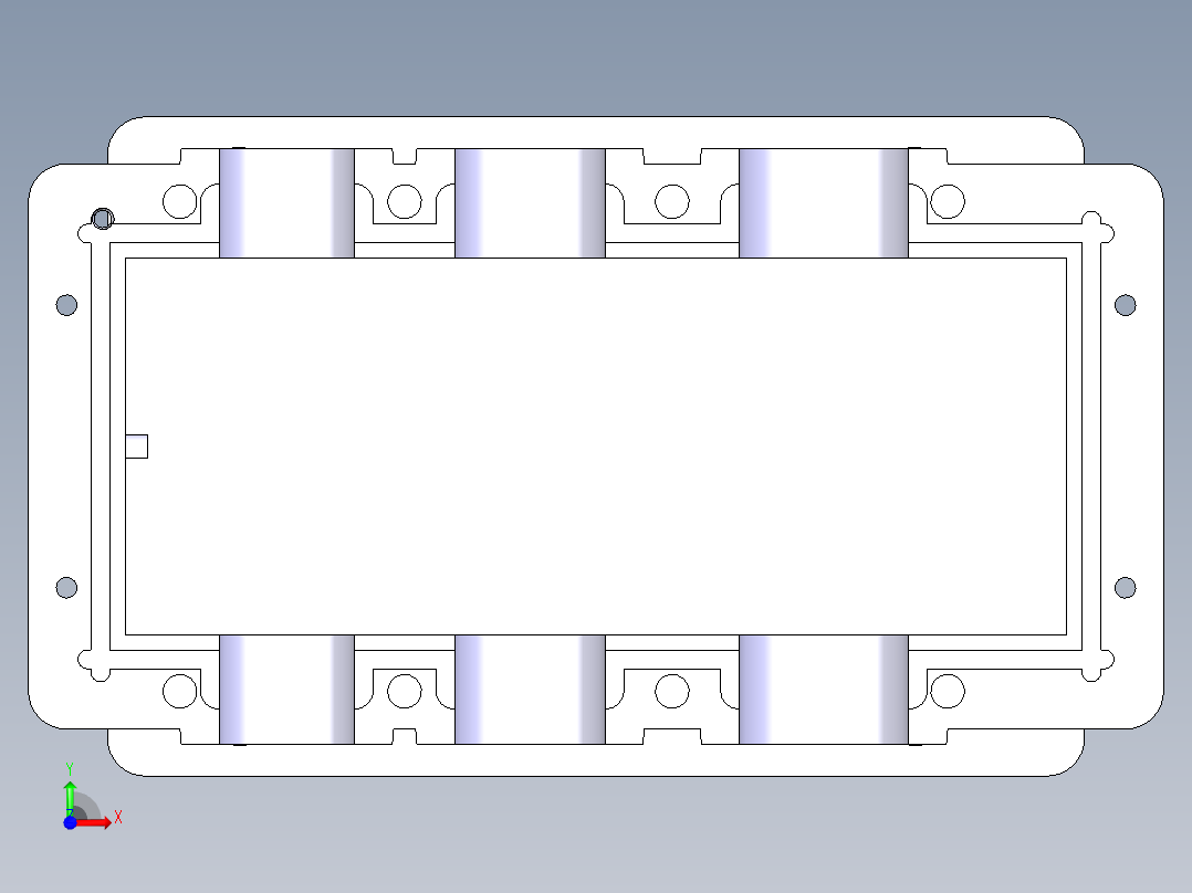 减速箱底座前视图