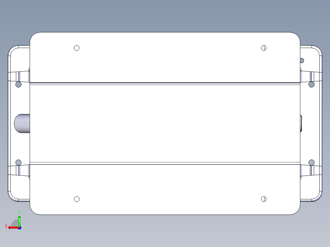 减速箱底座后视图