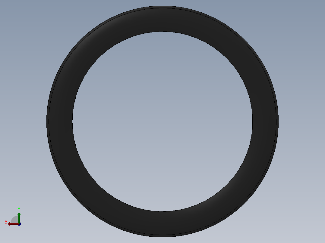 汽车 轮胎3D模型后视图