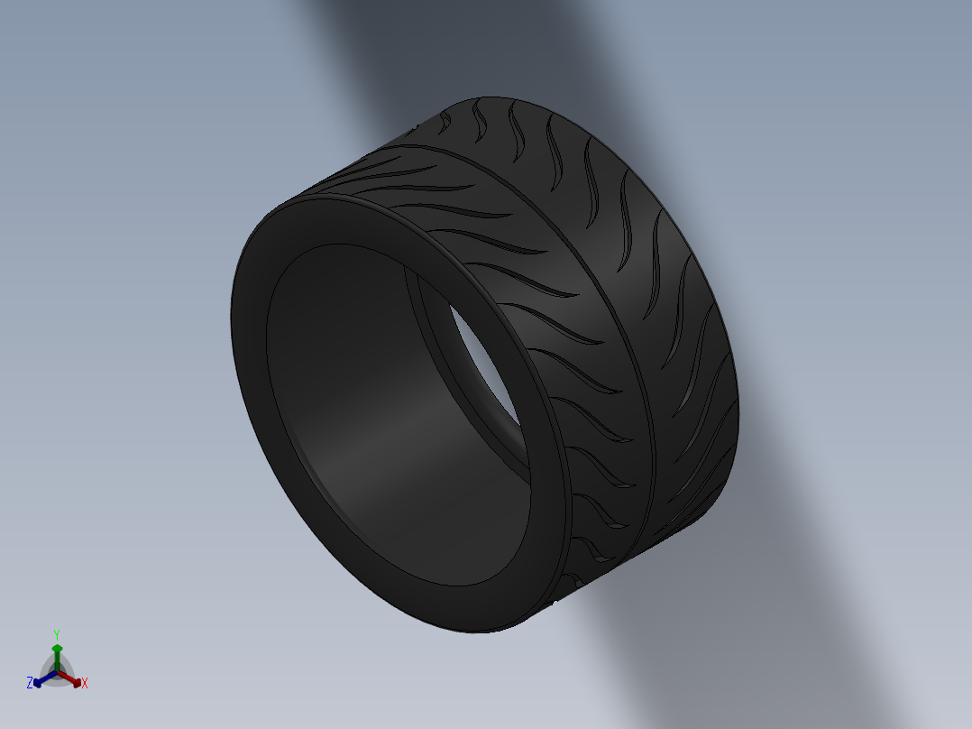 汽车 轮胎3D模型正等轴测图