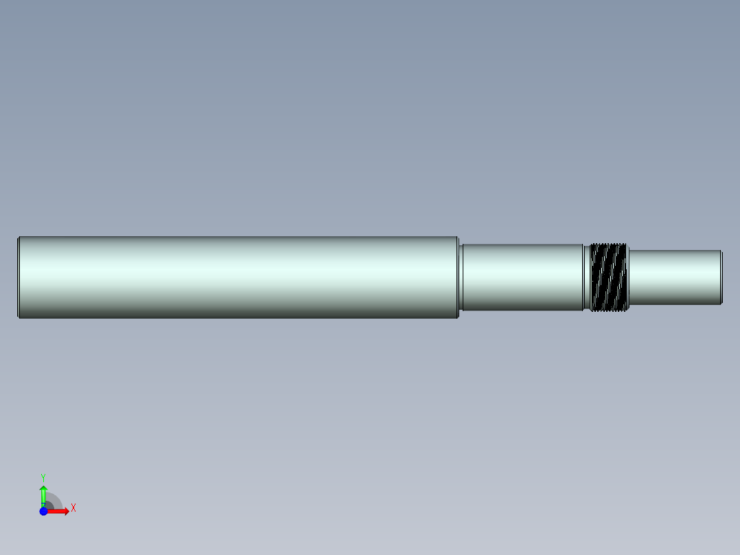 Q027-典型轴零件数控车削加工工艺及手工编程设计【UG】前视图