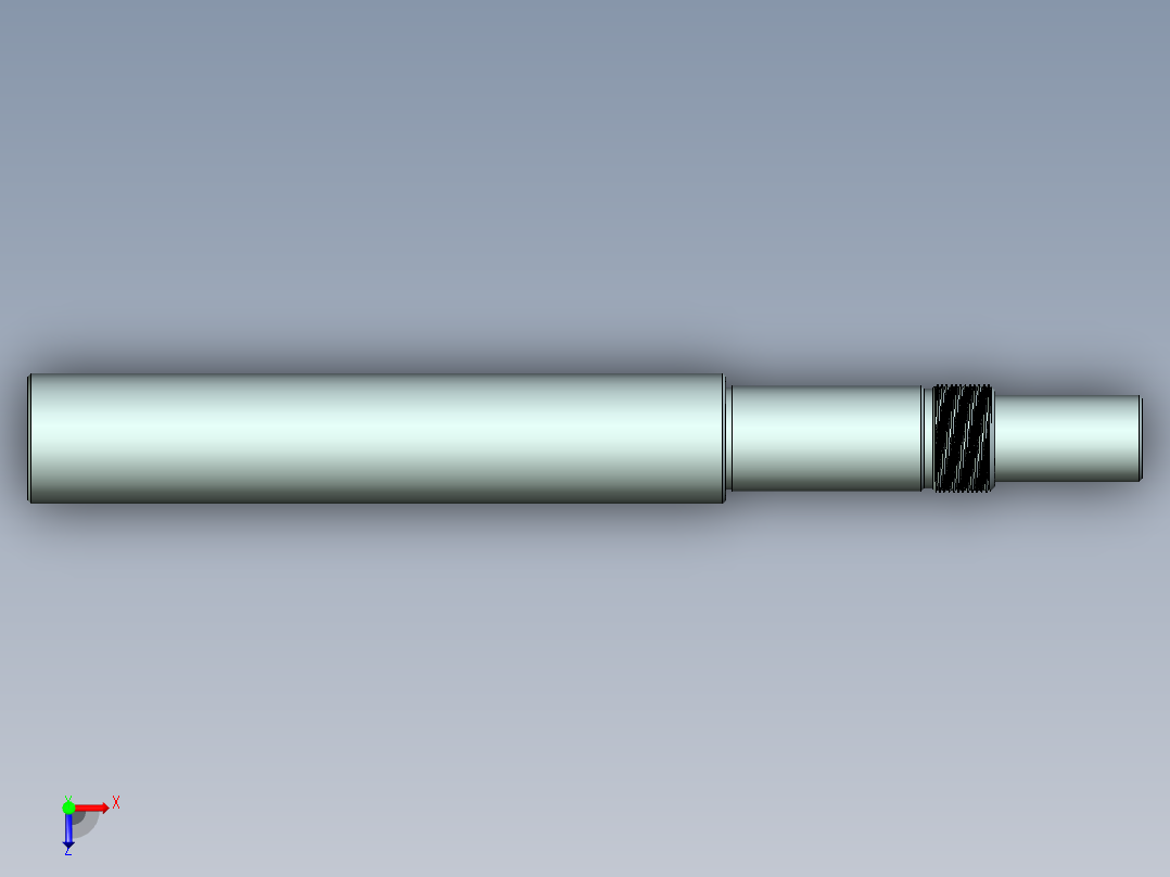Q027-典型轴零件数控车削加工工艺及手工编程设计【UG】俯视图