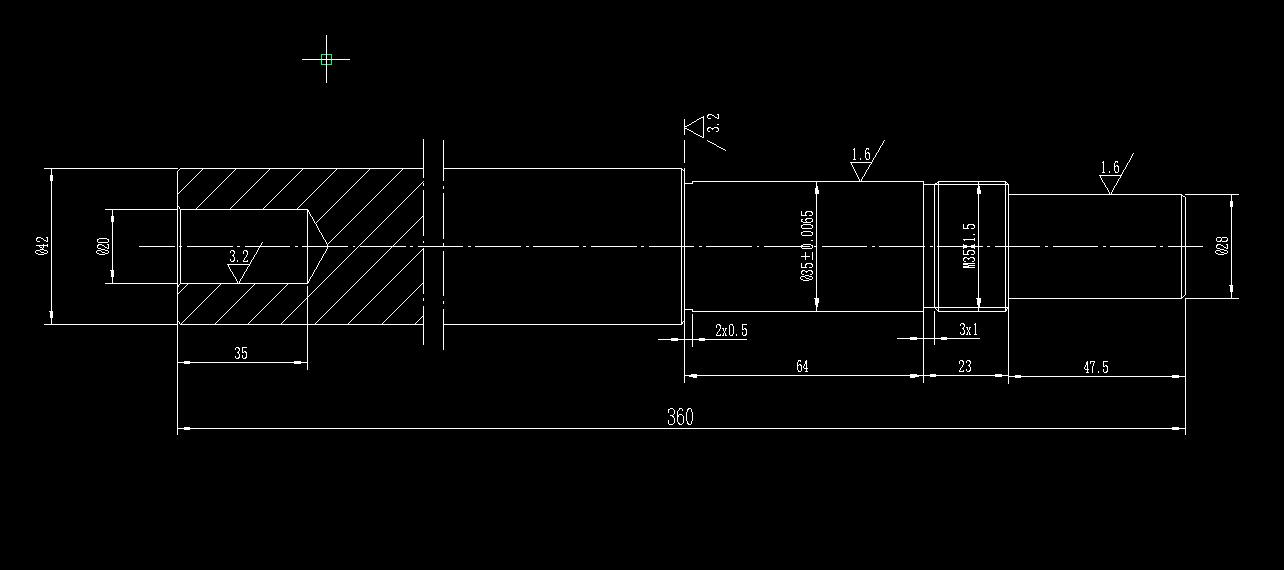 Q027-典型轴零件数控车削加工工艺及手工编程设计【UG】