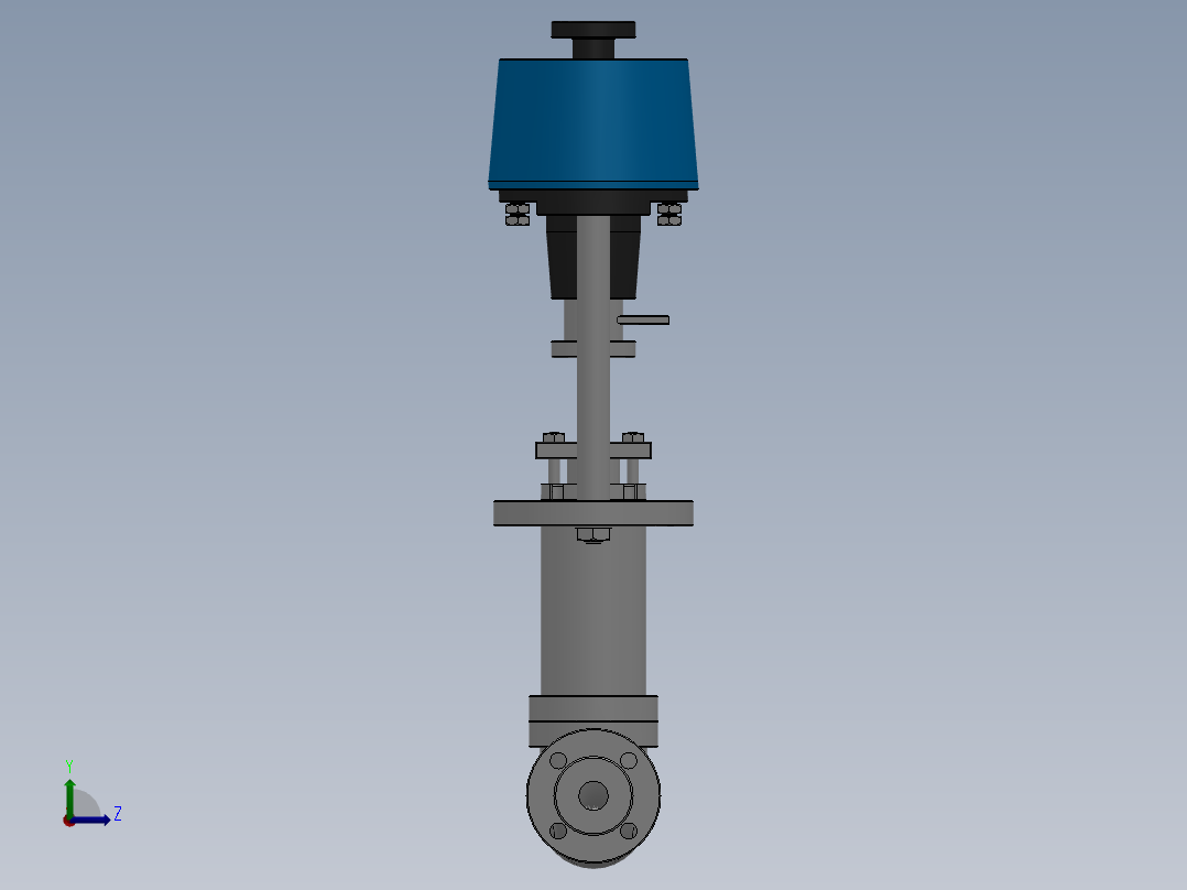 电动比例调节阀-316 DN25-DN200左视图
