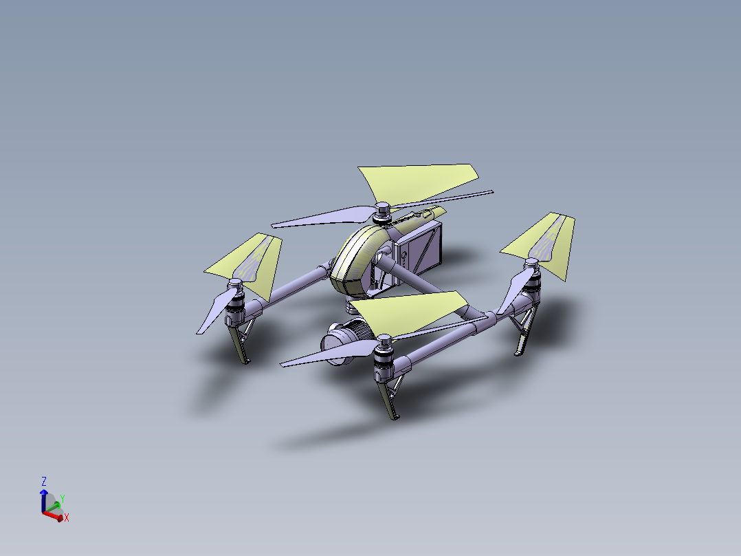 B35-四轴航拍无人机Dji Inspire 2简易造型