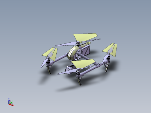 B35-四轴航拍无人机Dji Inspire 2简易造型