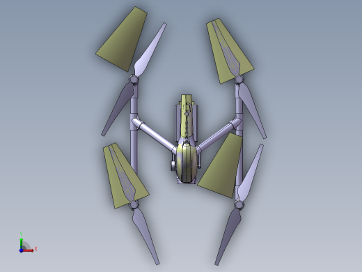B35-四轴航拍无人机Dji Inspire 2简易造型前视缩略图