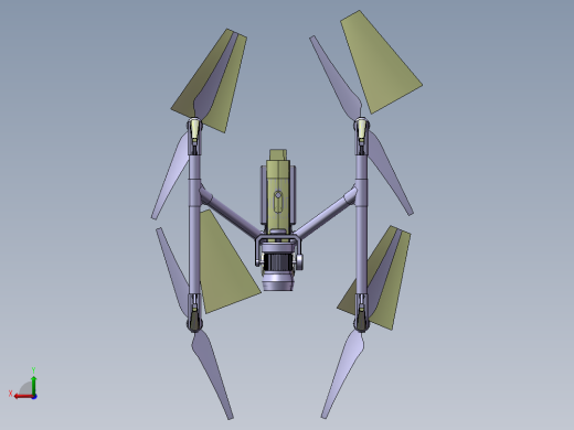 B35-四轴航拍无人机Dji Inspire 2简易造型后视缩略图