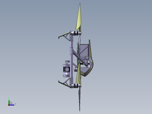B35-四轴航拍无人机Dji Inspire 2简易造型左视缩略图