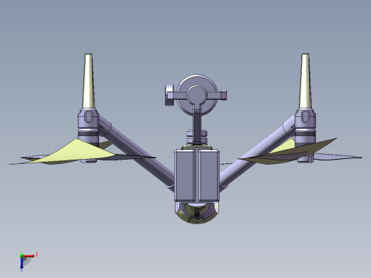B35-四轴航拍无人机Dji Inspire 2简易造型俯视缩略图
