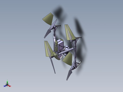 B35-四轴航拍无人机Dji Inspire 2简易造型正等轴测缩略图