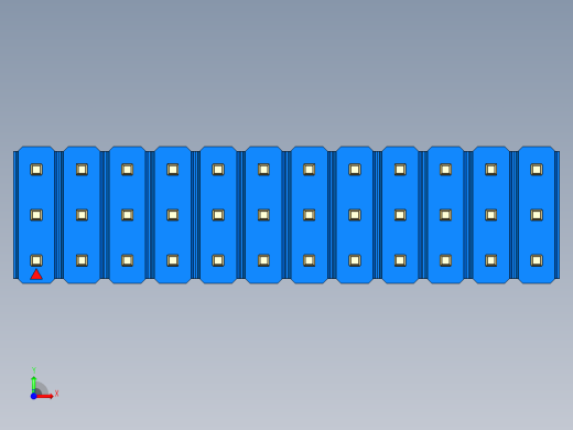彩色公头100mil（2.54mm）系列-DS1021_blue_3x12p_100mil_Type1_rev1.0前视缩略图