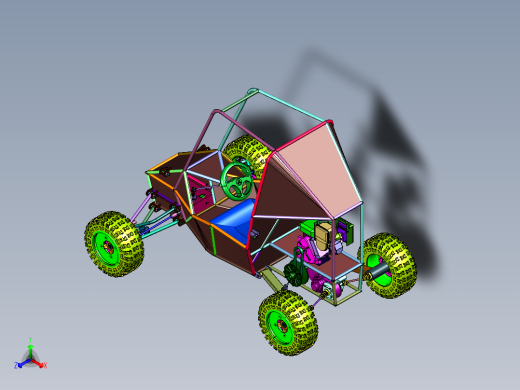 越野钢管单人沙滩农夫车
