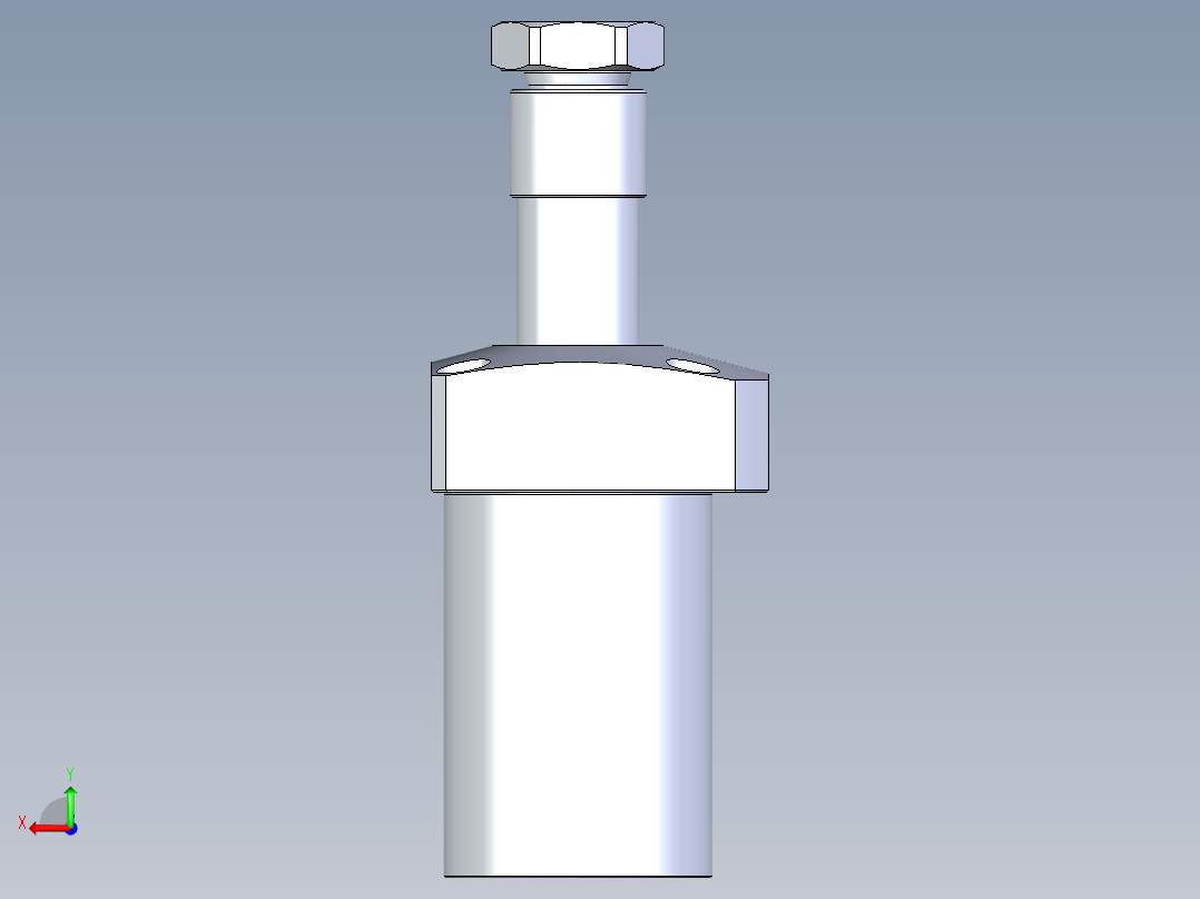 KOSMEKLHA0550-SR-Q20多系列多零件图纸模型后视图