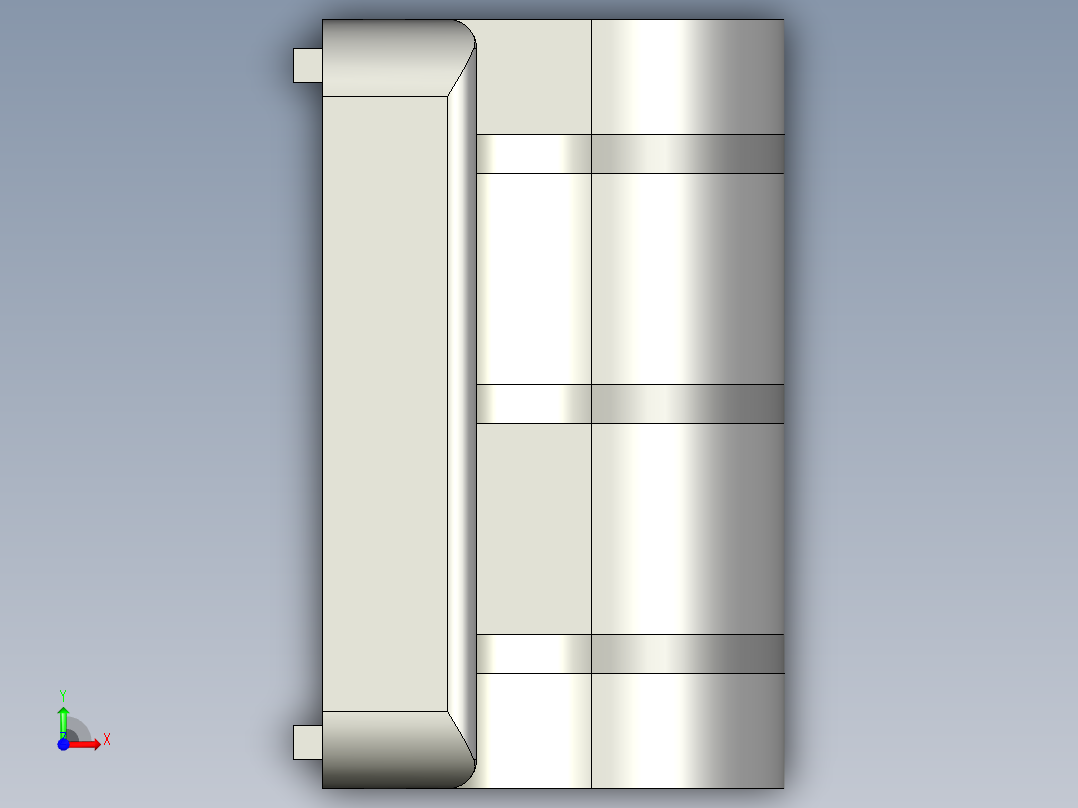 型材-KJN 40X40 DIE-CAST COMBI HINGE 095Z4040F00S 前视图