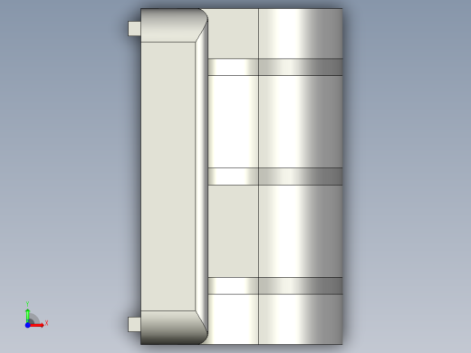 型材-KJN 40X40 DIE-CAST COMBI HINGE 095Z4040F00S 前视缩略图