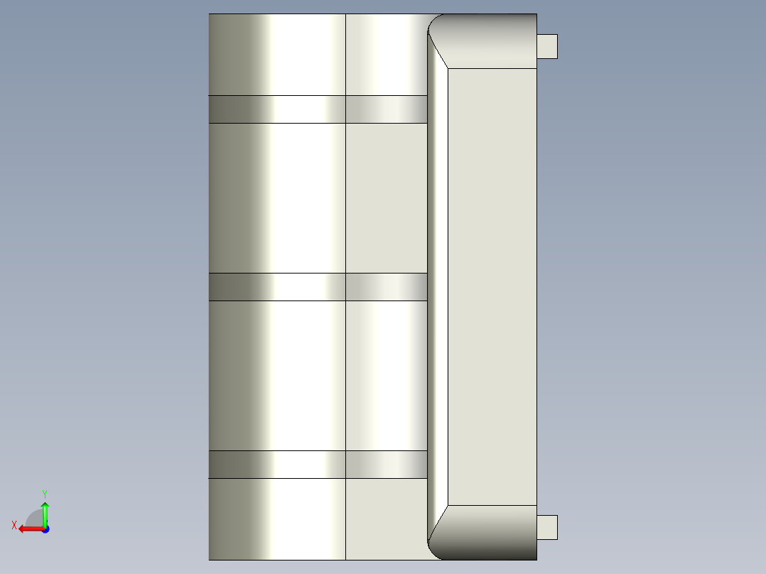 型材-KJN 40X40 DIE-CAST COMBI HINGE 095Z4040F00S 后视图