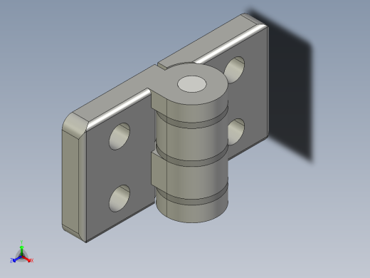 型材-KJN 40X40 DIE-CAST COMBI HINGE 095Z4040F00S 正等轴测缩略图