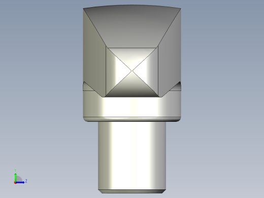 T 把手L.152-3D多系列多零件图纸模型左视缩略图
