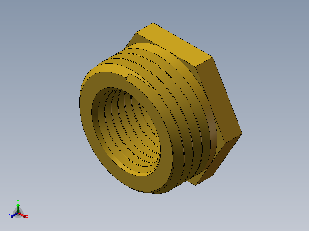 补心正等轴测图
