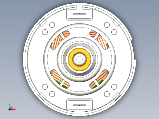 直流电机滚珠轴承12v-24v 6000-12000转前视缩略图
