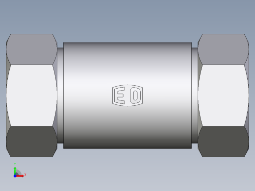 卡套式工业通用硬管接头EO_Weld_bulkhead_fitting_ESV35ZL前视缩略图