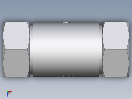 卡套式工业通用硬管接头EO_Weld_bulkhead_fitting_ESV35ZL俯视缩略图