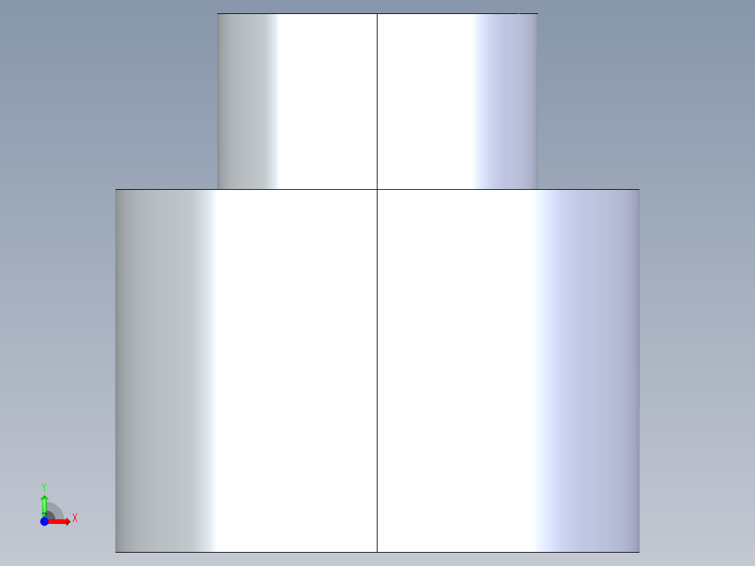 CPVC管件11-Sch80_ReducerCoupling_SxS_9829-210_1.5in x 0.75in前视图