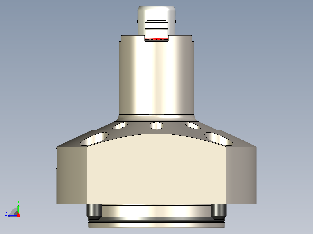 KOSMEKSFA3000-M1N-150-H65多系列多零件图纸模型多系列多零件图纸模型右视图