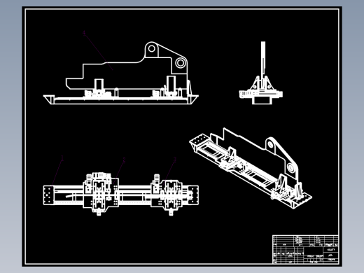 cad图主筋组件通用夹具