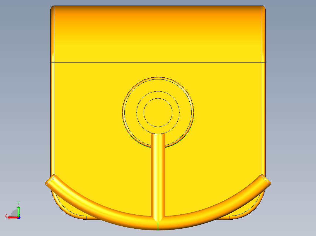 UG升降椅模型后视图