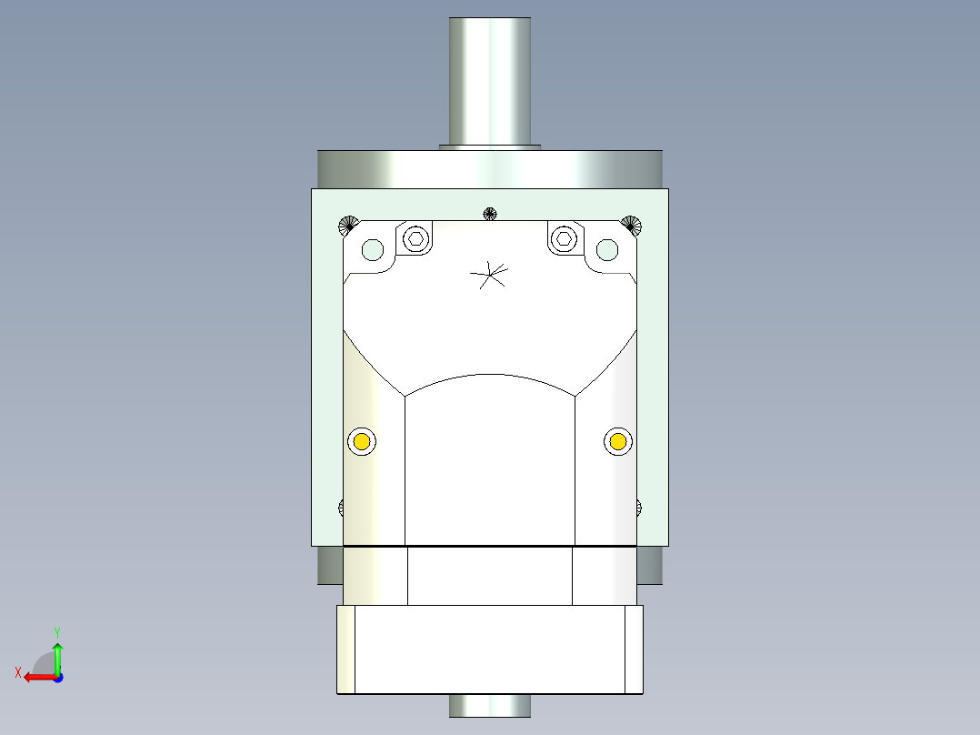 换向器PW140双轴 ZPGH115-L1 24-110-145-M8-8B.stp后视图