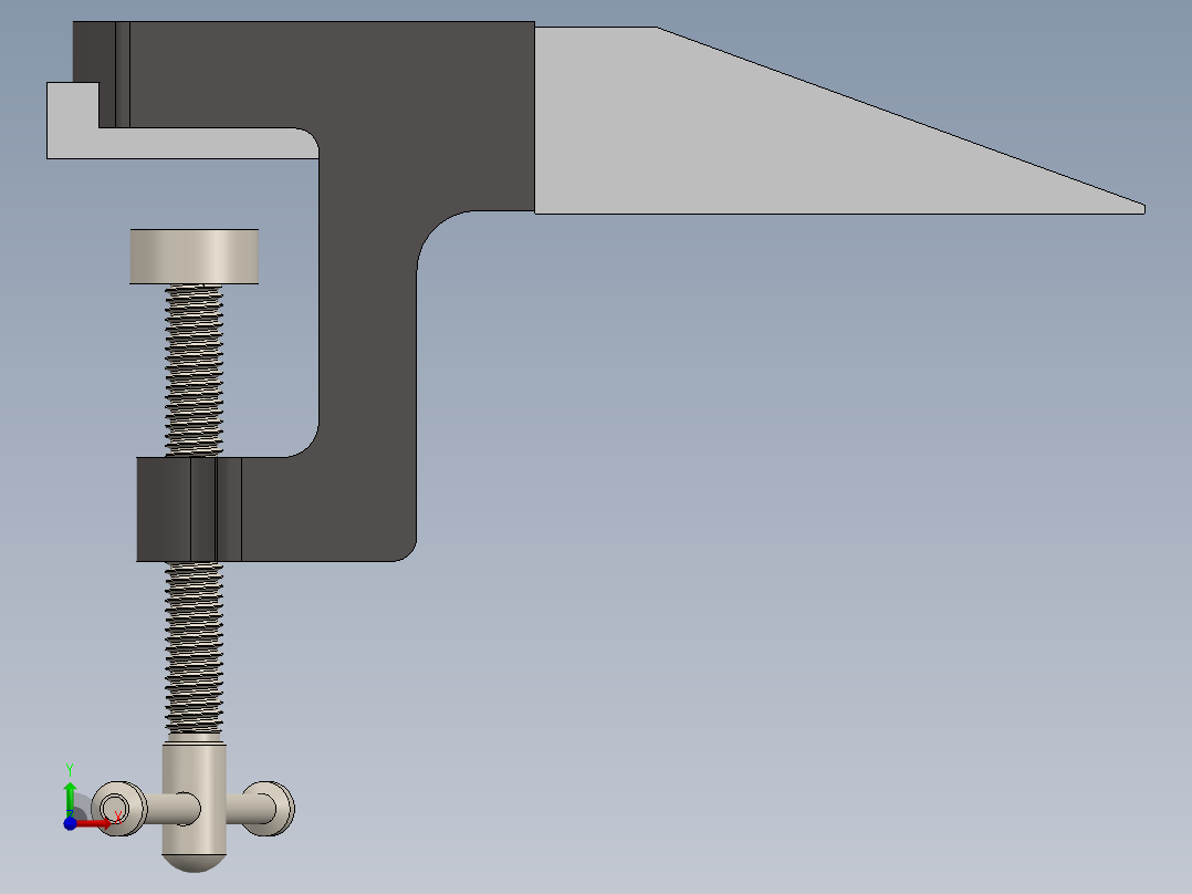 台式销组合砧前视图