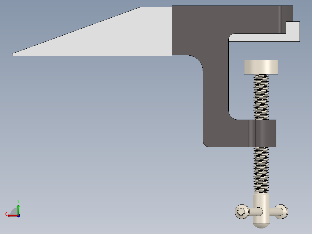 台式销组合砧后视图